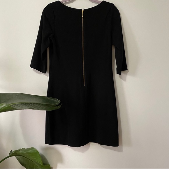 Kate Spade Black Shift Dress 3/4 Sleeve Size Small - Picture 7 of 9